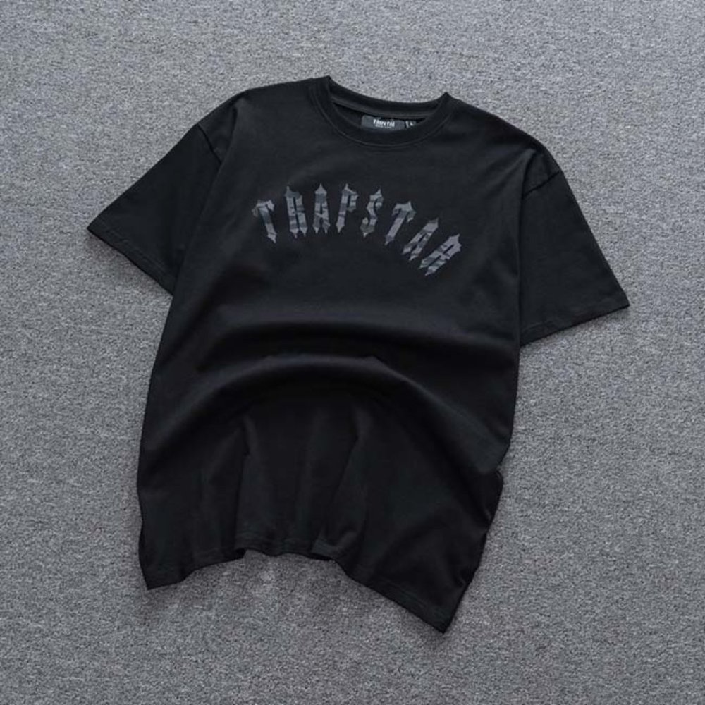 Trapstar Classic Leopard Logo Short Sleeve Black